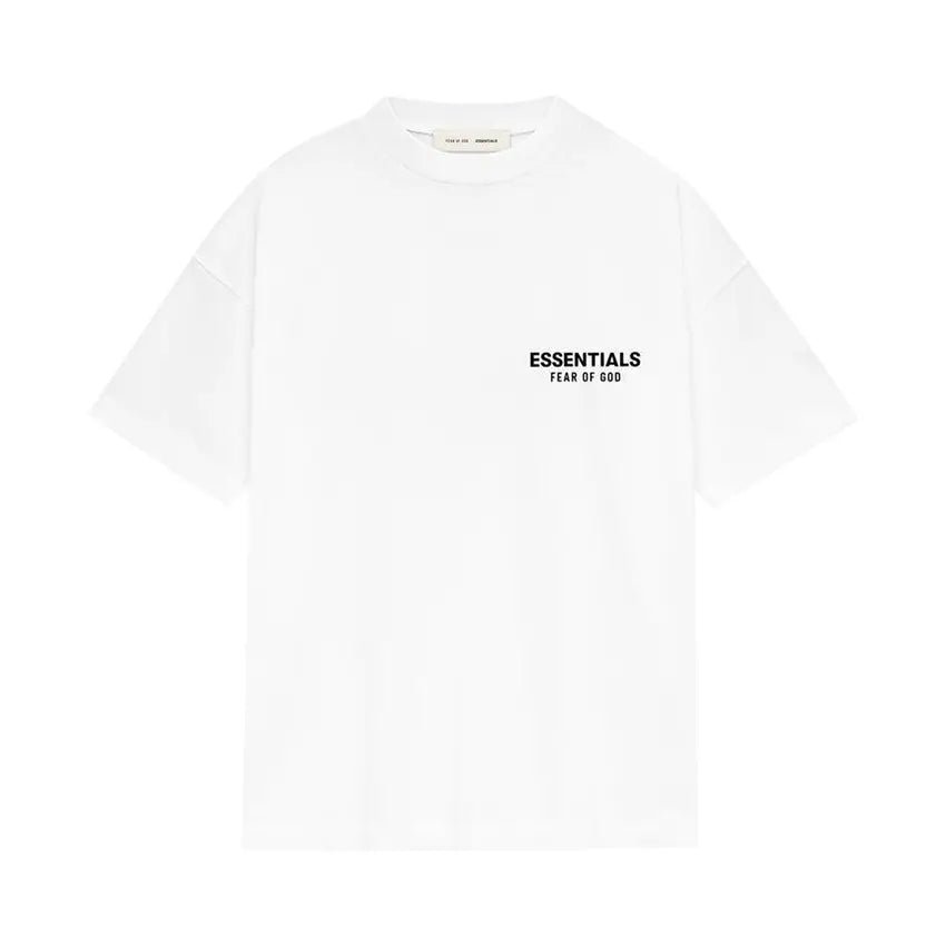 Camiseta Fear of God Essentials Bright White Branco - ByDunky - Store