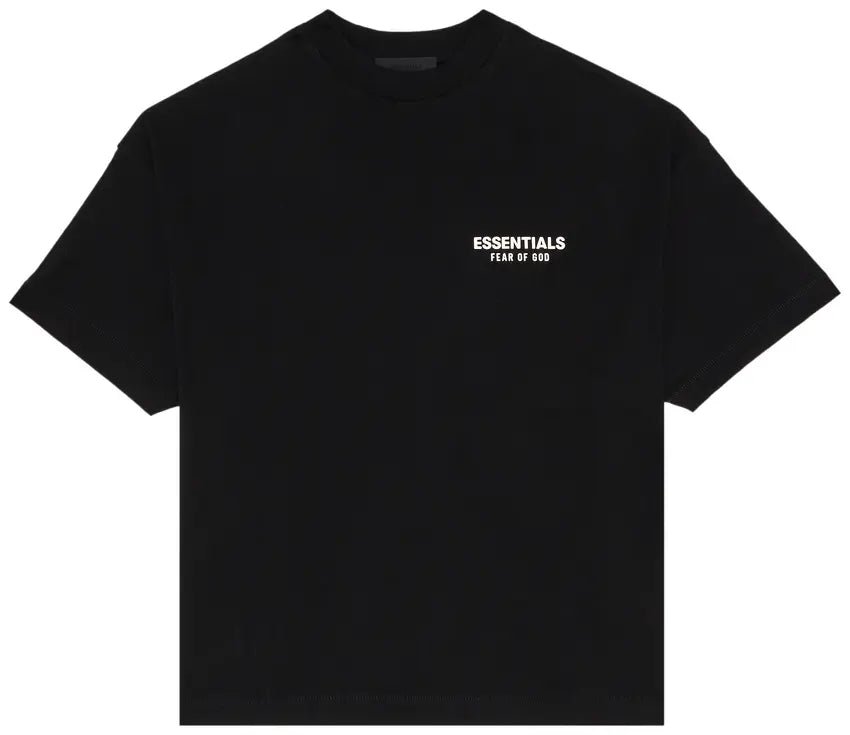 Camiseta Fear of God Essentials Jersey Crewneck Black FW24 Preto - ByDunky - Store