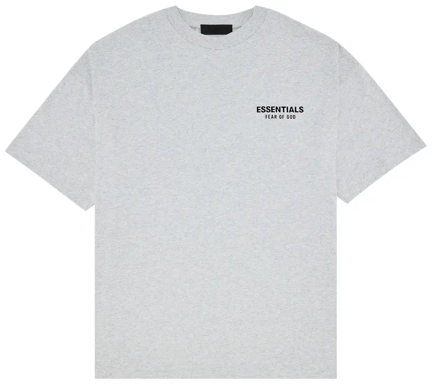 Camiseta Fear of God Essentials Jersey Crewneck Light Heather Grey FW24 Cinza - ByDunky - Store