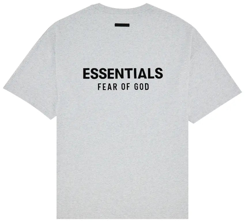 Camiseta Fear of God Essentials Jersey Crewneck Light Heather Grey FW24 Cinza - ByDunky - Store