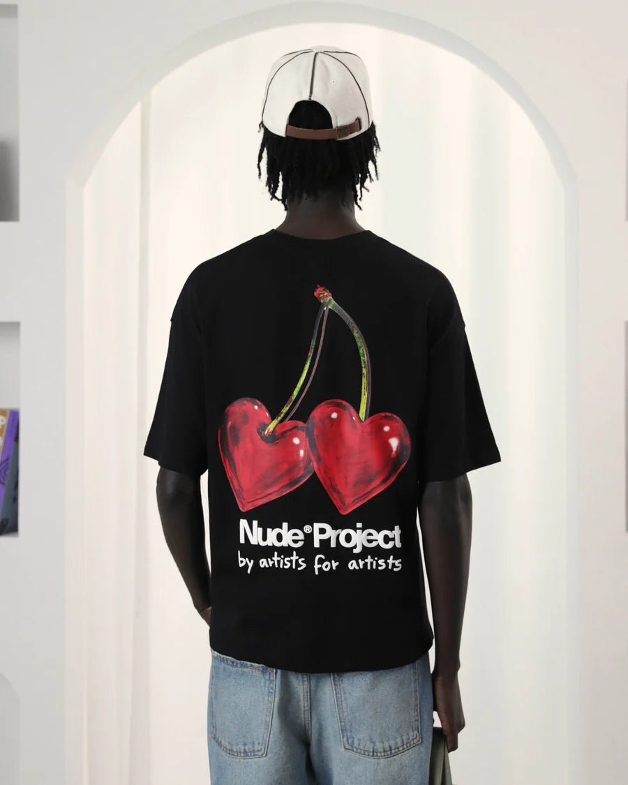 Camiseta Nude Project Juicy Cherry Black Preto - ByDunky - Store