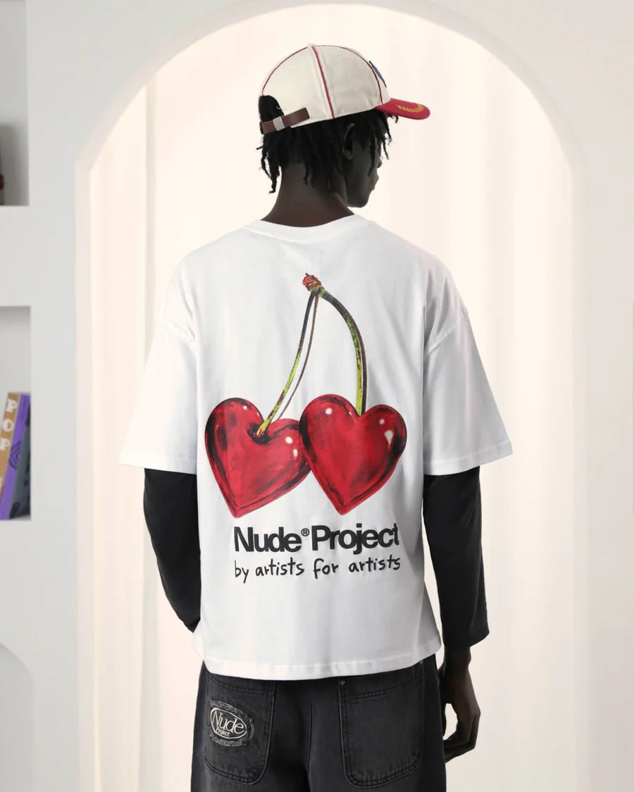 Camiseta Nude Project Juicy Cherry White Branco - ByDunky - Store