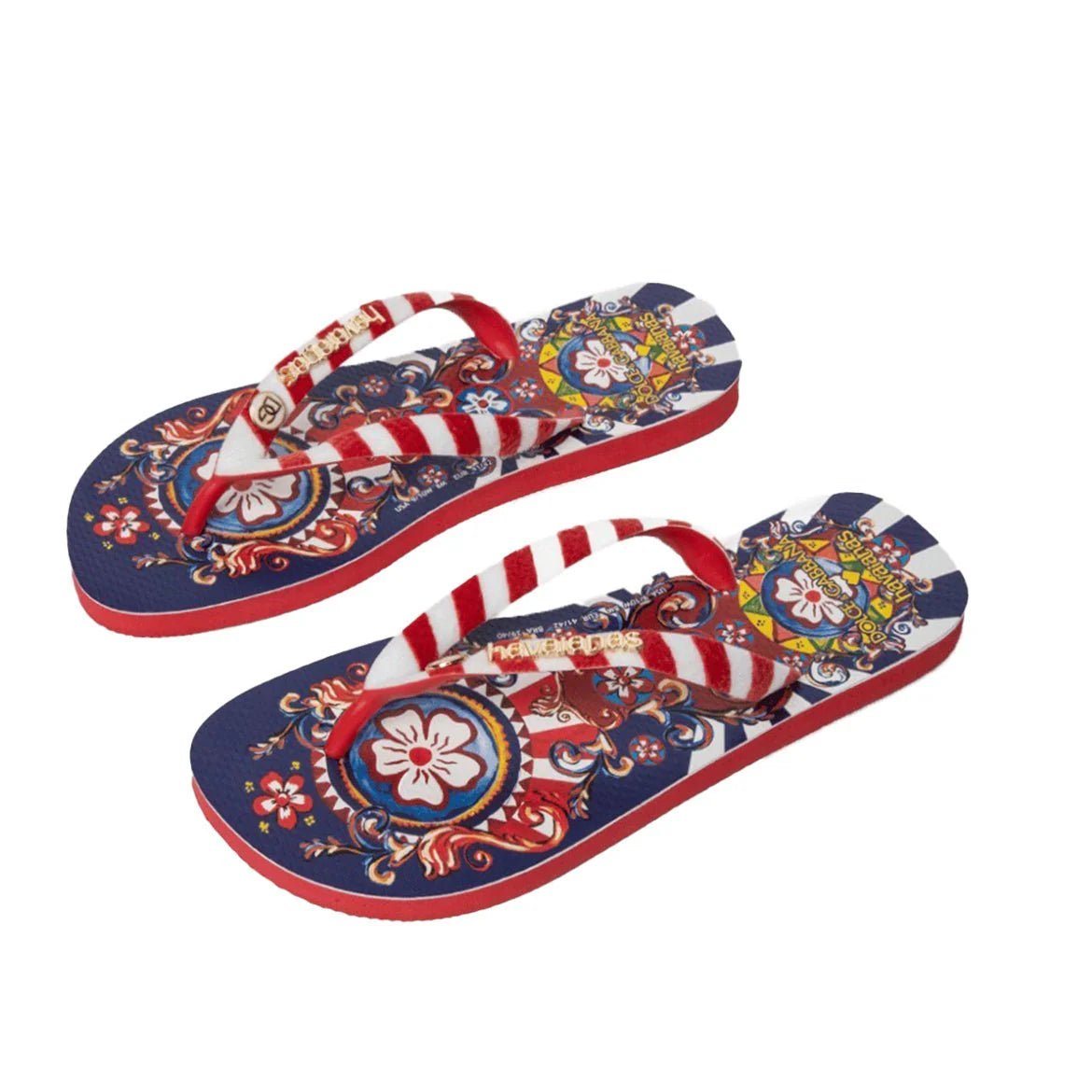 Chinelo Havaianas x Dolce&Gabbana Carreto Siciliano Vermelho - ByDunky - Store