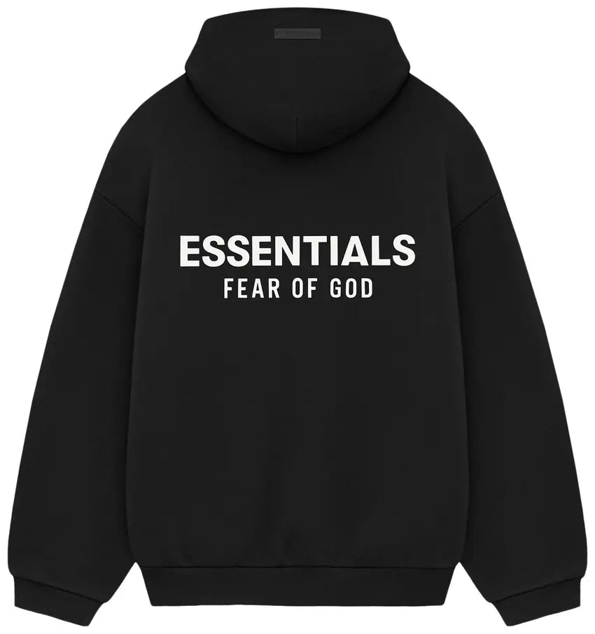 Moletom Fear of God Essentials Jet Black FW 24 Preto - ByDunky - Store