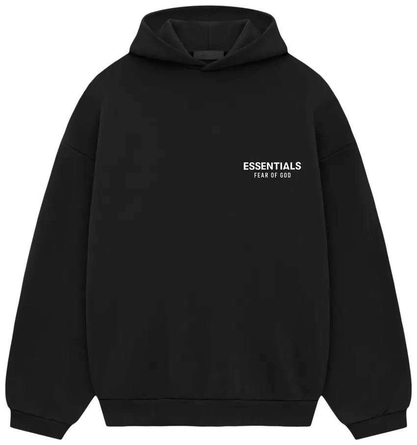 Moletom Fear of God Essentials Jet Black FW 24 Preto - ByDunky - Store