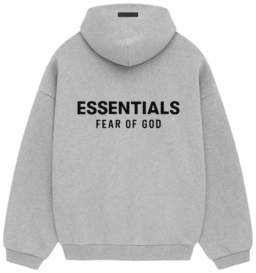 Moletom Fear of God Essentials Light Heather Grey FW 24 Cinza - ByDunky - Store