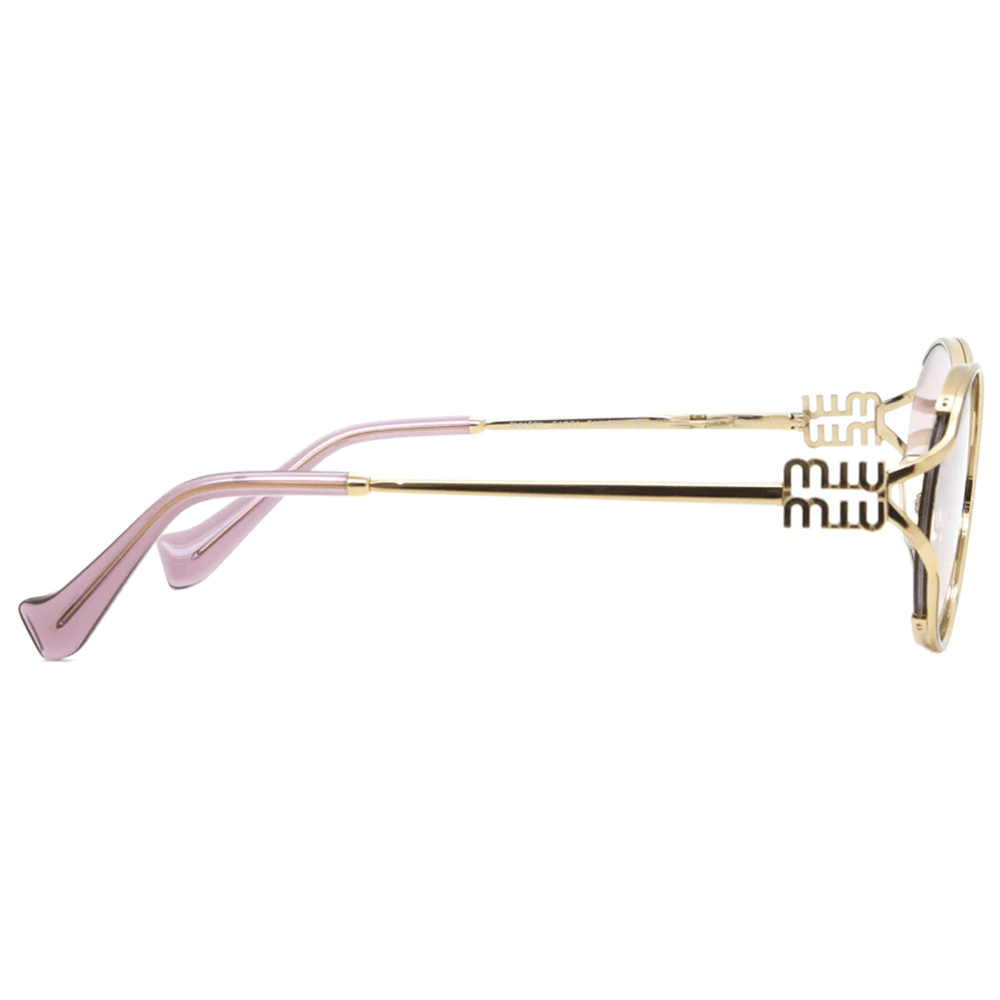Óculos de Sol Miu Miu Logo Dourado - ByDunky - Store