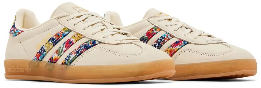 Tênis adidas Gazelle Indoor Floral Embroidery x Liberty London Bege - ByDunky - Store