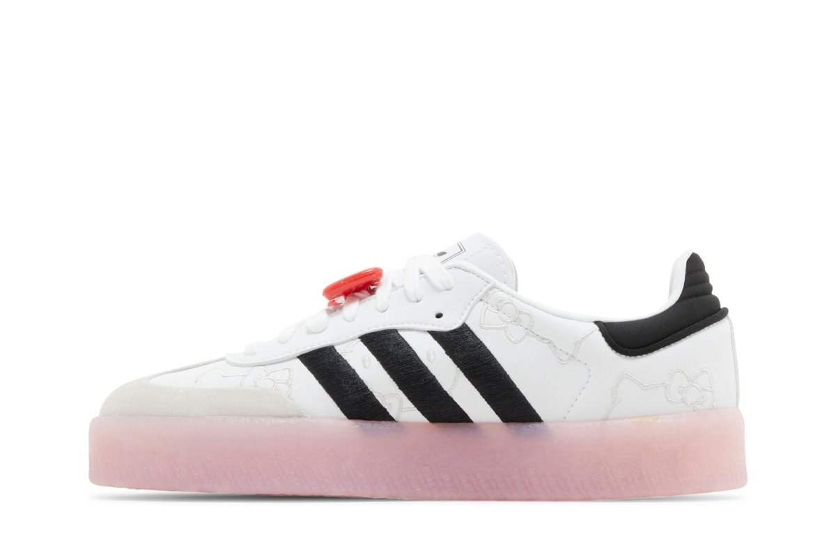 Tênis adidas Sambae x Hello Kitty Cloud White Black Clear Pink Branco - ByDunky - Store
