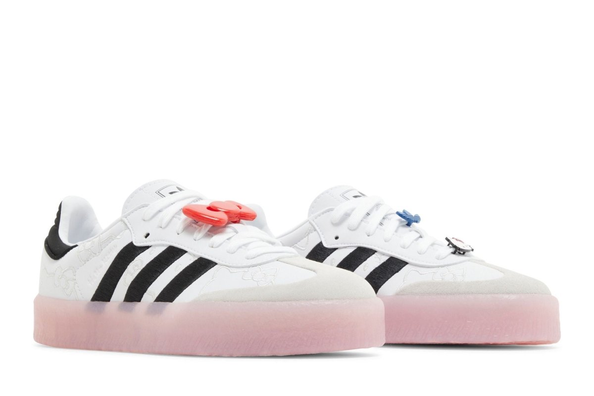 Tênis adidas Sambae x Hello Kitty Cloud White Black Clear Pink Branco - ByDunky - Store