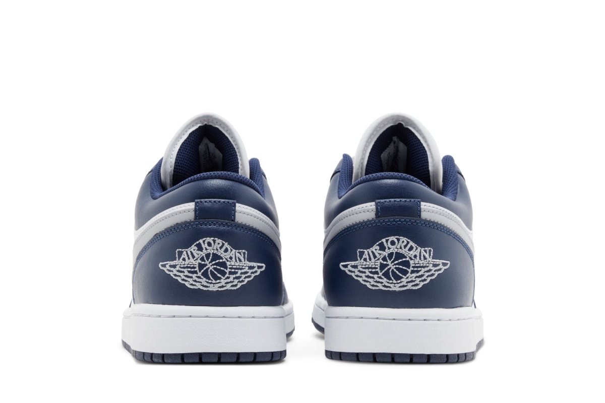 Tênis Air Jordan 1 Low Midnight Navy Wolf Grey Azul Marinho - ByDunky - Store