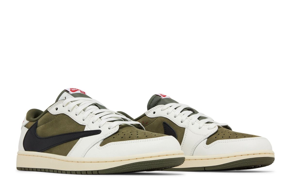 Tênis Air Jordan 1 Low Og Sp x Travis Scoot Medium Olive Verde - ByDunky - Store