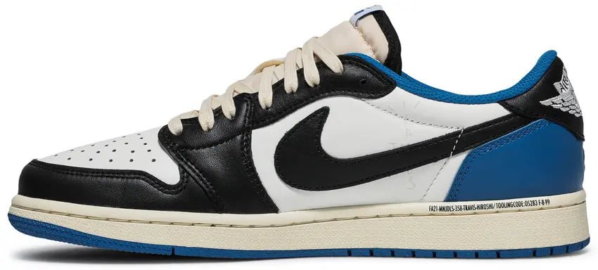 Tênis Air Jordan 1 Low OG SP x Travis Scott x Fragment Azul - ByDunky - Store