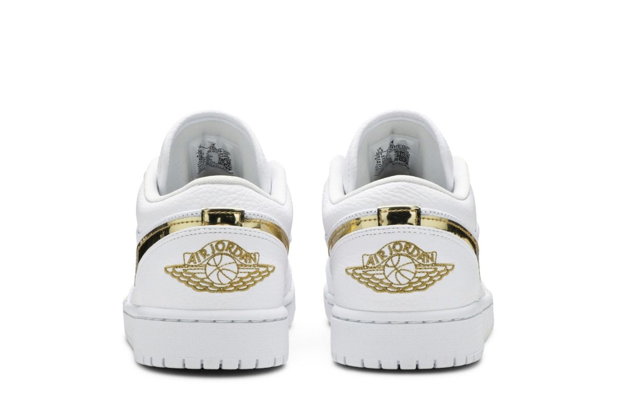 Tênis Air Jordan 1 Low White Metallic Gold Branco - ByDunky - Store