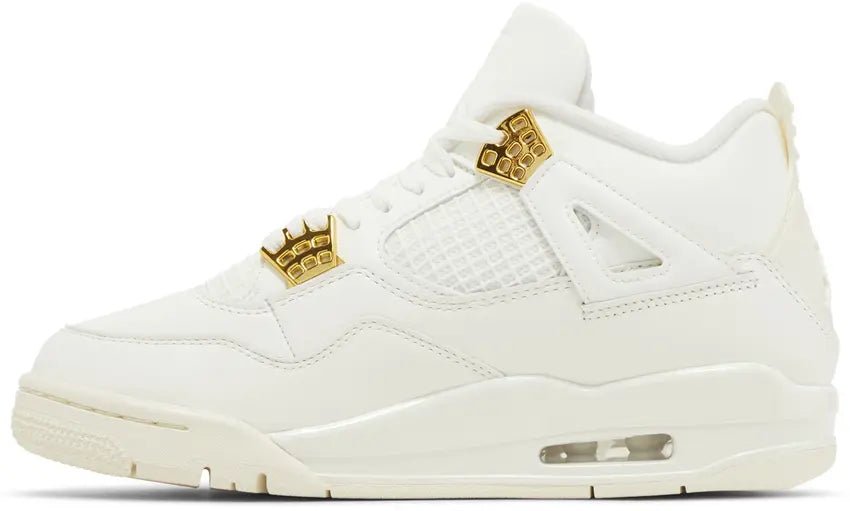Tênis Air Jordan 4 Metallic Gold Branco - ByDunky - Store