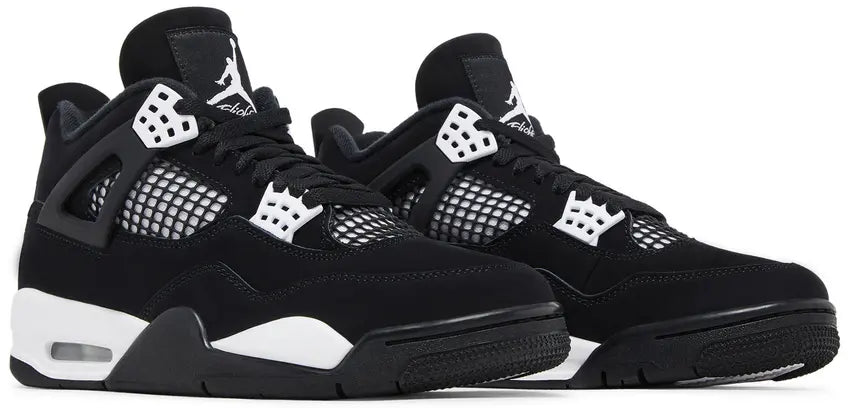 Tênis Air Jordan 4 Retro White Thunder Preto - ByDunky - Store