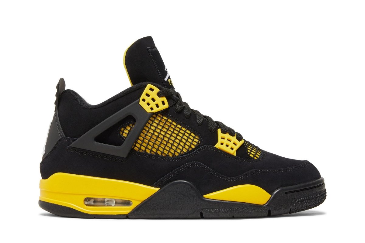 Tênis Air Jordan 4 Thunder Yellow Preto - ByDunky - Store