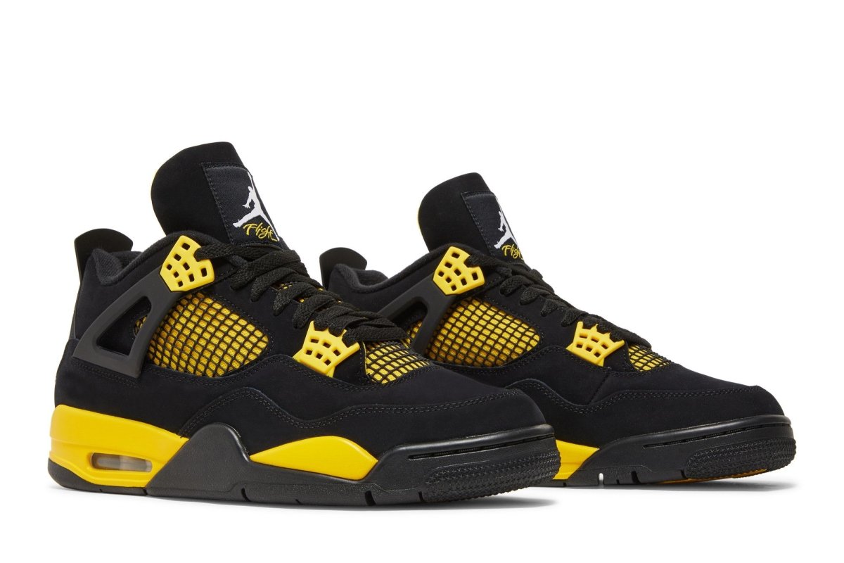 Tênis Air Jordan 4 Thunder Yellow Preto - ByDunky - Store