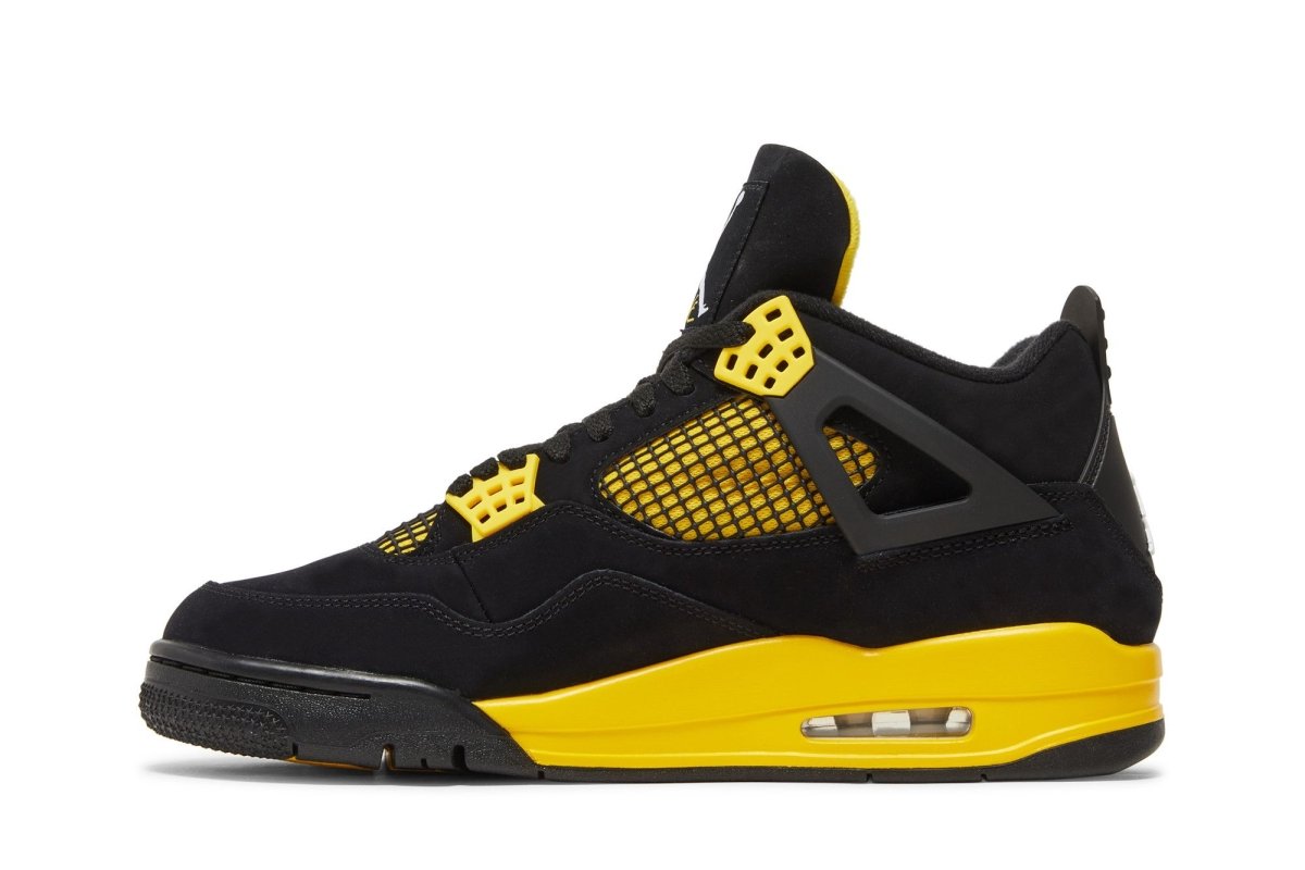 Tênis Air Jordan 4 Thunder Yellow Preto - ByDunky - Store