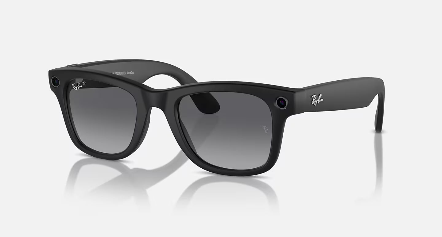 Óculos Ray Ban x Meta Wayfarer Preto