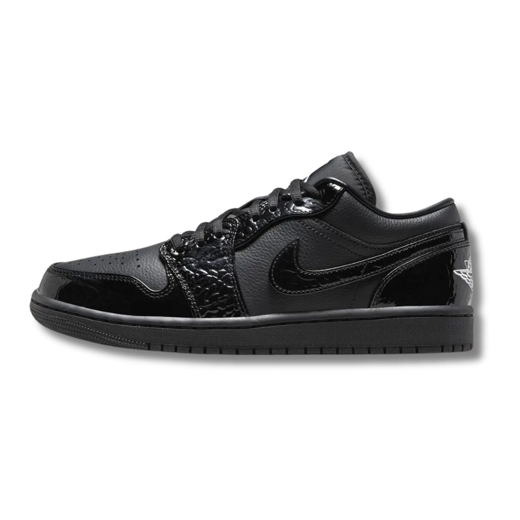 Air Jordan 1 Low Black Croc