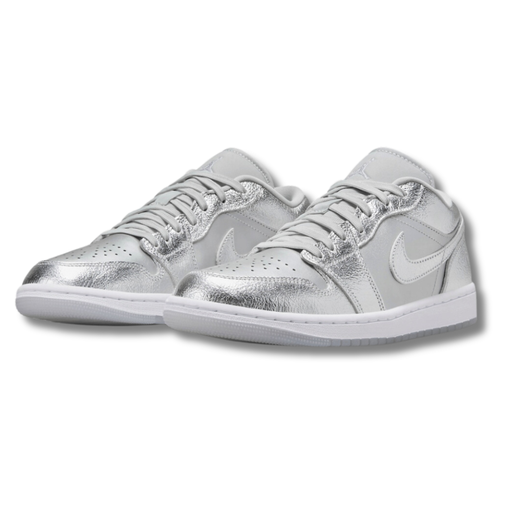 Air Jordan 1 Low SE Silver Metallic