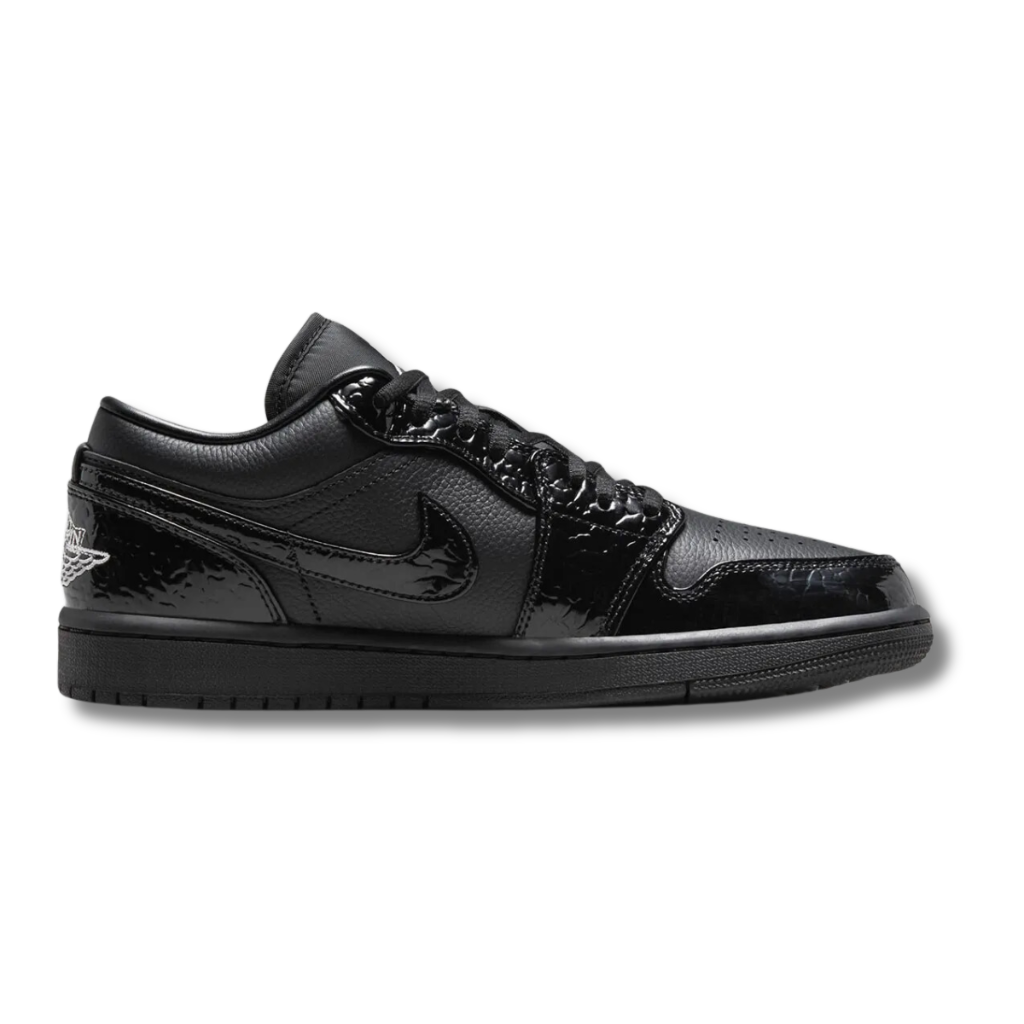 Air Jordan 1 Low Black Croc