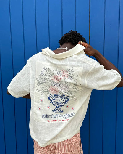 Camisa Nude Project Kimchi Resort Off White Branco - ByDunky - Store