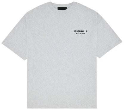 Camiseta Fear of God Essentials Jersey Crewneck Light Heather Grey FW24 Cinza - ByDunky - Store