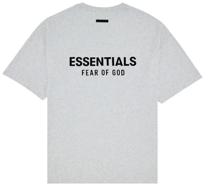 Camiseta Fear of God Essentials Jersey Crewneck Light Heather Grey FW24 Cinza - ByDunky - Store