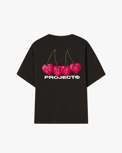 Camiseta Nude Project Cherry Black Preto - ByDunky - Store