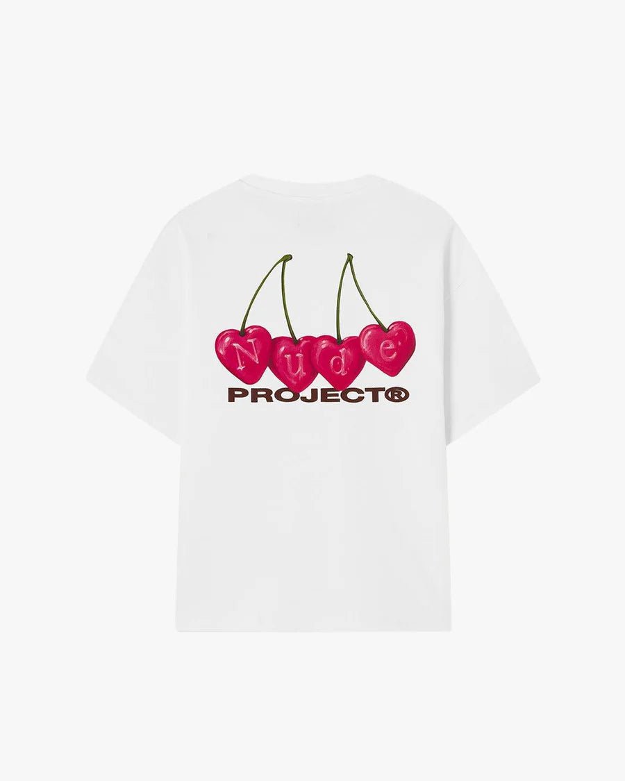 Camiseta Nude Project Cherry White Branco - ByDunky - Store