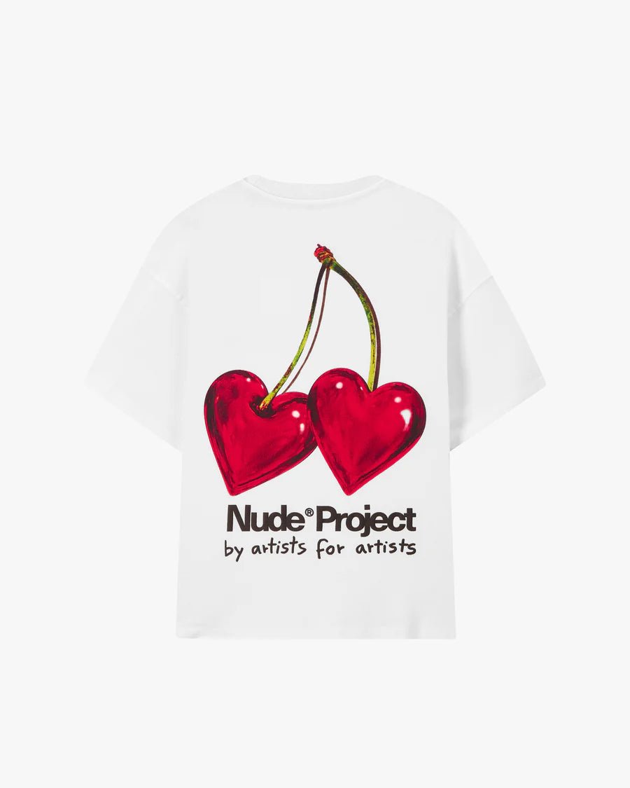 Camiseta Nude Project Juicy Cherry White Branco - ByDunky - Store