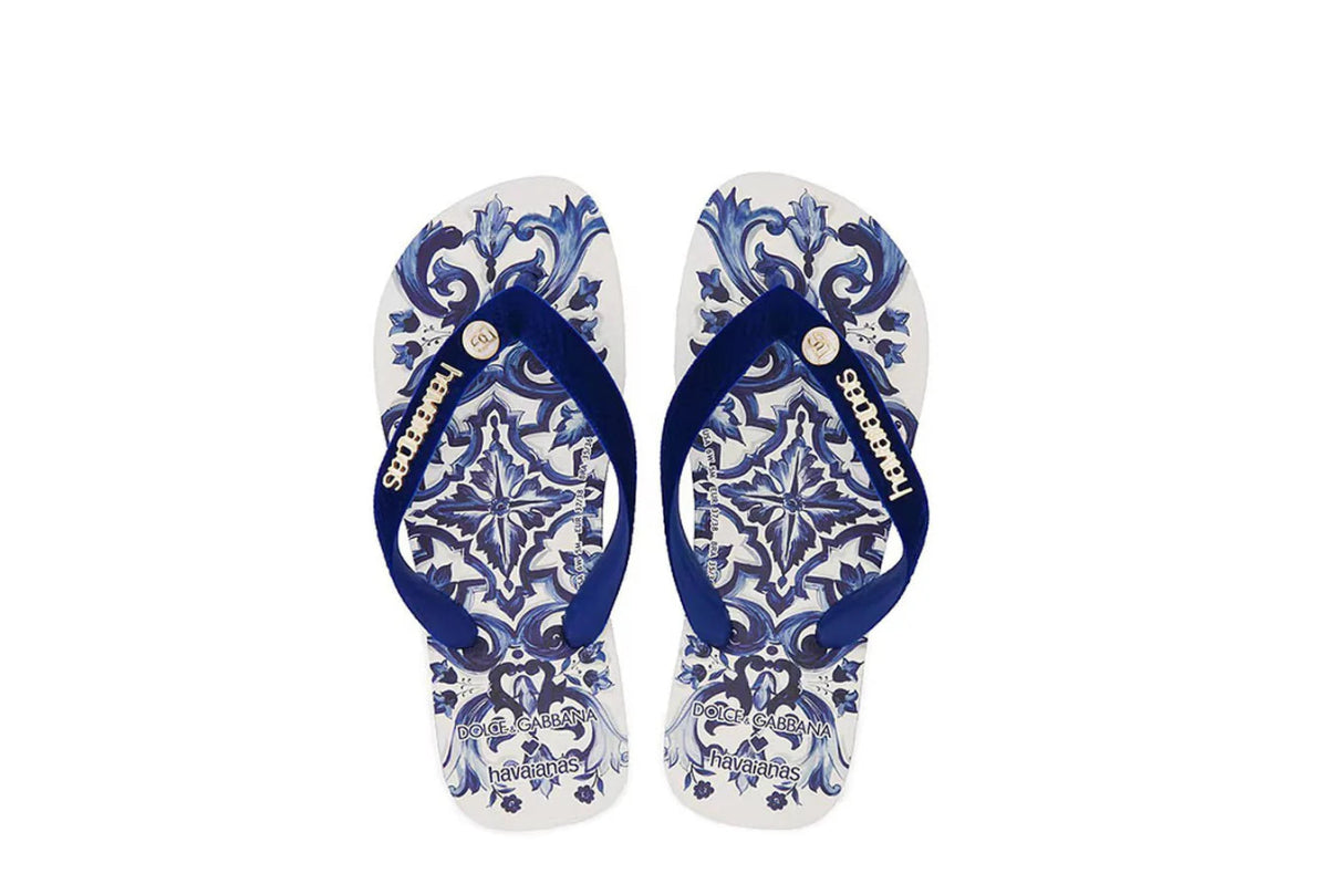 Chinelo Havaianas x Dolce&Gabbana Blu Mediterraneo Azul - ByDunky - Store