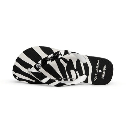 Chinelo Havainas x Dolce&Gabbana Zebra Preto - ByDunky - Store