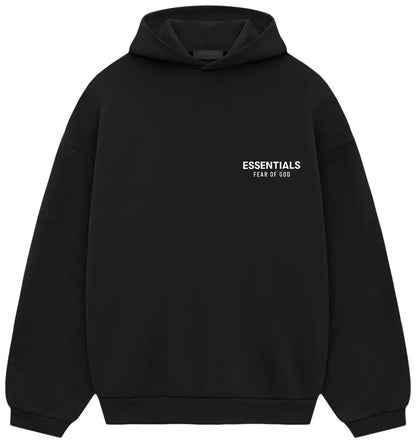 Moletom Fear of God Essentials Jet Black FW 24 Preto - ByDunky - Store