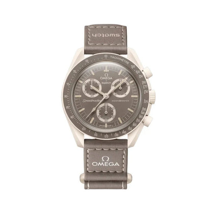 Rélogio Swatch x Omega Relógio Bioceramic Moonswatch Mission On Earth Desert Bege - ByDunky - Store