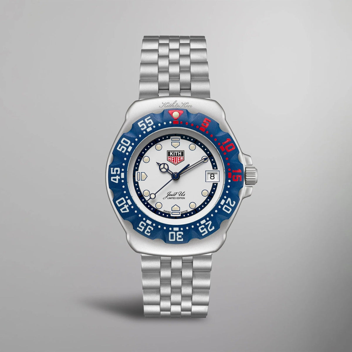 Relógio TAG Heuer x Kith Formula 1 Los Angeles Prata - ByDunky - Store