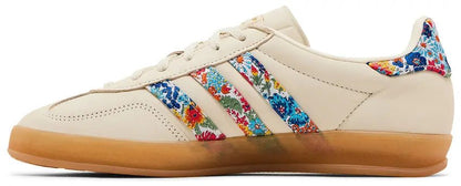 Tênis adidas Gazelle Indoor Floral Embroidery x Liberty London Bege - ByDunky - Store