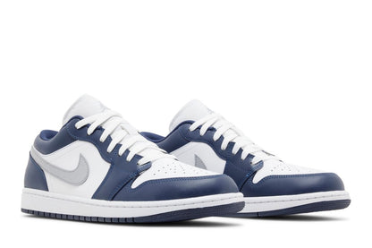 Tênis Air Jordan 1 Low Midnight Navy Wolf Grey Azul Marinho - ByDunky - Store