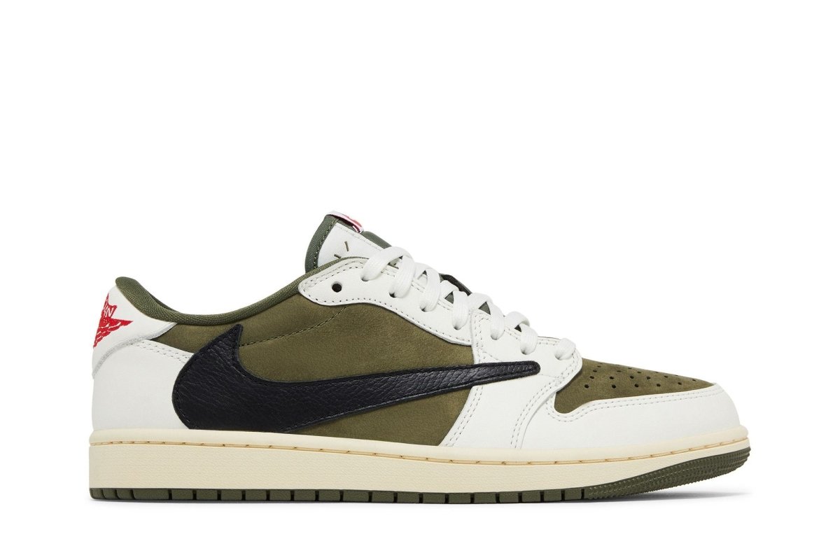 Tênis Air Jordan 1 Low Og Sp x Travis Scoot Medium Olive Verde - ByDunky - Store