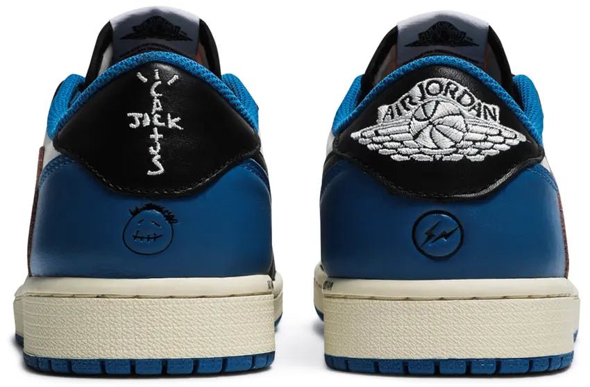 Tênis Air Jordan 1 Low OG SP x Travis Scott x Fragment Azul - ByDunky - Store