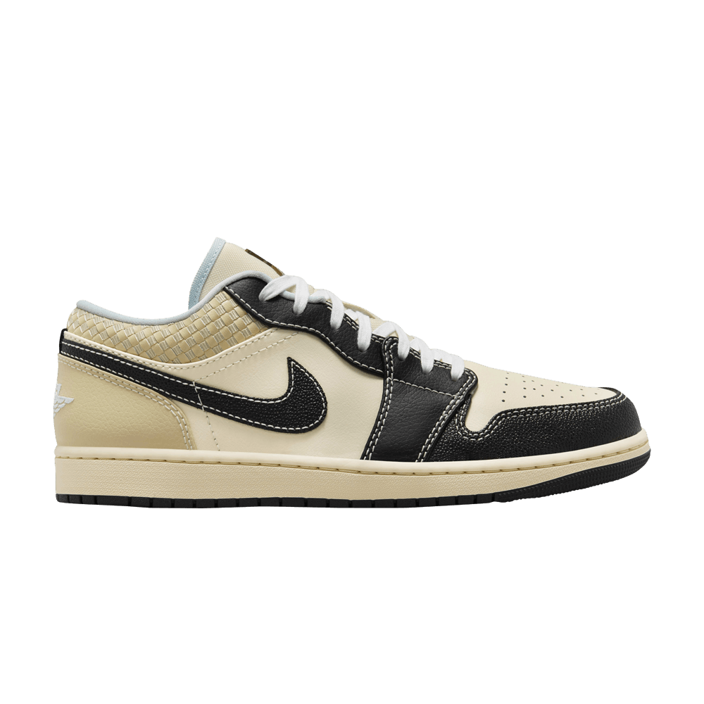 Tênis Air Jordan 1 Low SE Coconut Milk Black Muslin Bege - ByDunky - Store