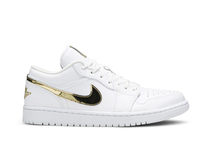 Tênis Air Jordan 1 Low White Metallic Gold Branco - ByDunky - Store
