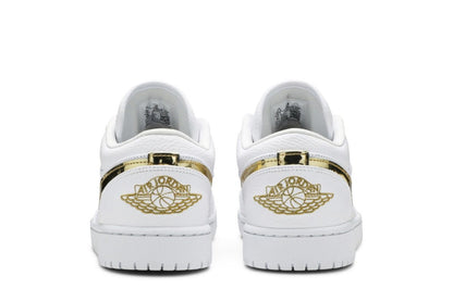 Tênis Air Jordan 1 Low White Metallic Gold Branco - ByDunky - Store