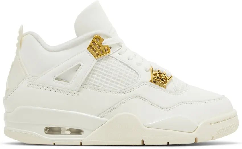 Tênis Air Jordan 4 Metallic Gold Branco - ByDunky - Store