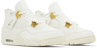 Tênis Air Jordan 4 Metallic Gold Branco - ByDunky - Store