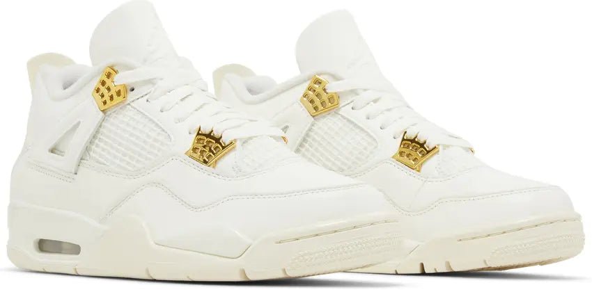 Tênis Air Jordan 4 Metallic Gold Branco - ByDunky - Store