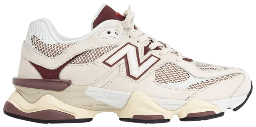 Tênis New Balance 9060 Linen Burgundy Bege - ByDunky - Store